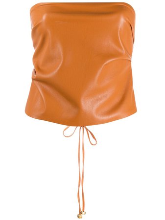 Nanushka Dalhia Faux Leather Top | Farfetch.com