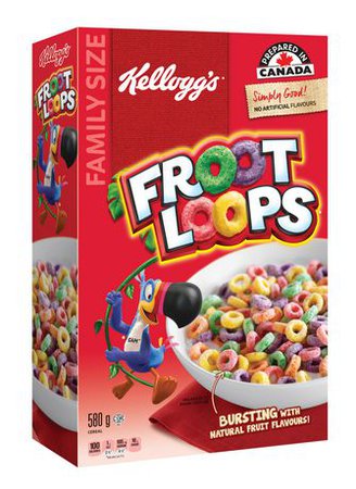 Kellogg's Froot Loops Cereal, Family Size, 580g | Walmart Canada