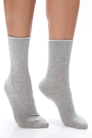 Keep It Simple Ankle Socks - Grey