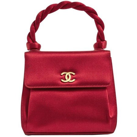 Red Satin Chanel Bag