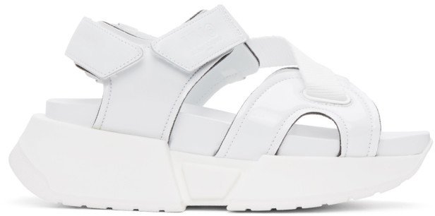 White Multi Strap Sandals