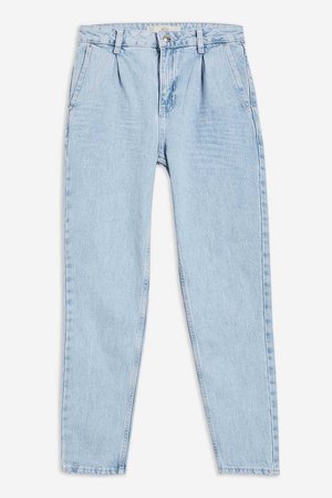 MOTO Bleach Pleated Mom Jeans - Mom Jeans - Jeans - Topshop