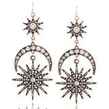 Kacey- Big Luxury Sun Moon Stars Drop Earrings – Bella Victoria Boutique