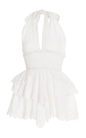 Deanna Shell Halter Dress By Loveshackfancy | Moda Operandi