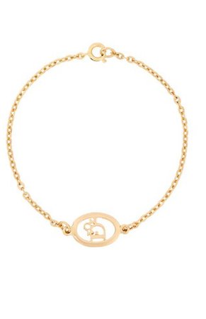 Christian Dior 90s oval logo bracelet