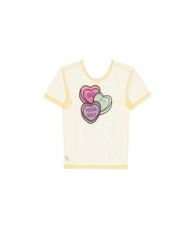Viktor & Rolf Lovehearts Embroidered Tulle T-Shirt (Dei5 edit)
