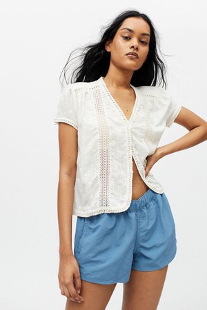 UO Simone Button-Up Blouse | Urban Outfitters