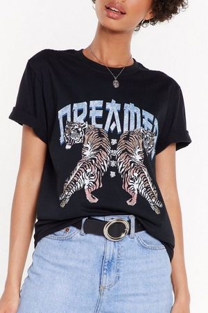 Dream on Tiger Graphic Tee | Shop Clothes at Nasty Gal!