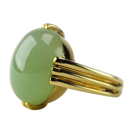 Celadon Nephrite Jade Ring