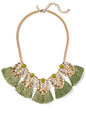 palm leaf necklace