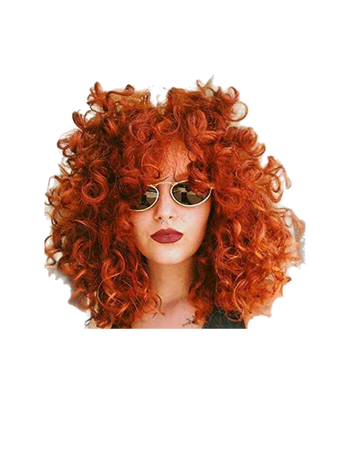 red hair curly wig