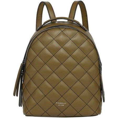 Quilted Olive Backpack
