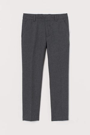 Textured Suit Pants - Black
