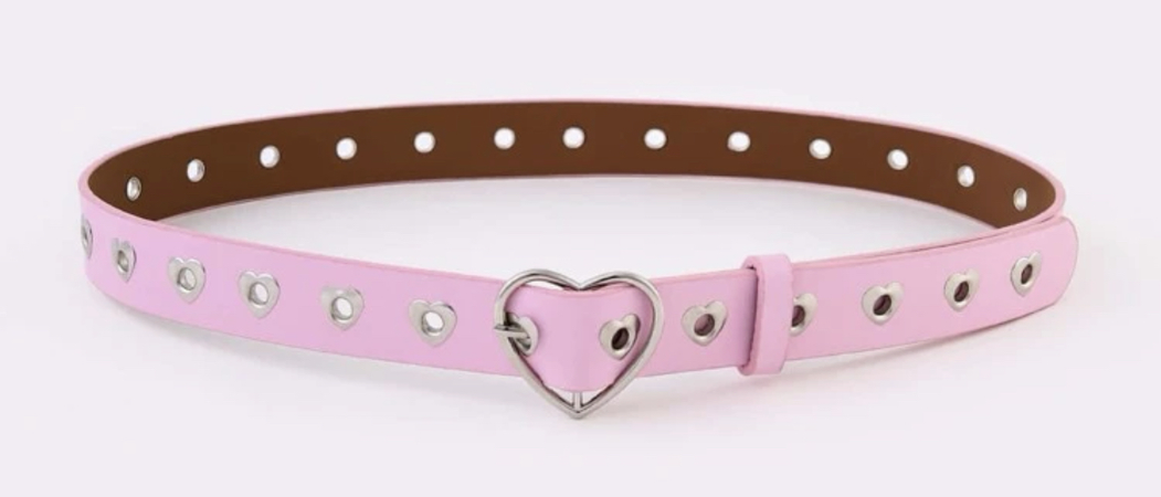 pink heart belt