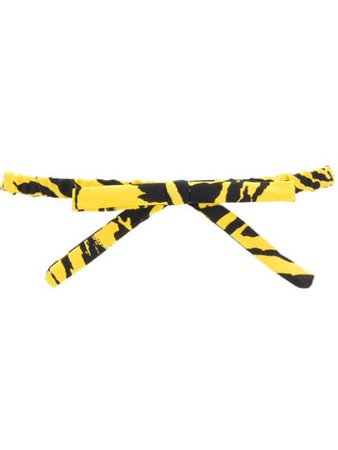 Nº21 zebra print bow front belt $120 - Buy AW19 Online - Fast Global Delivery, Price