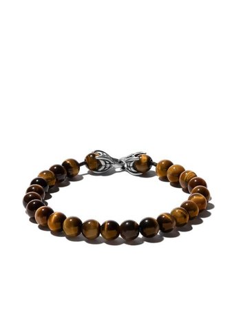 Shop David Yurman Spiritual Beads tiger eye bracelet with Express Delivery - FARFETCH