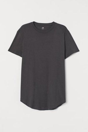 Long Fit T-shirt - Steel gray - For All | H&M CA