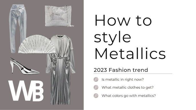 metallic fashion trend 2023 - Google Search