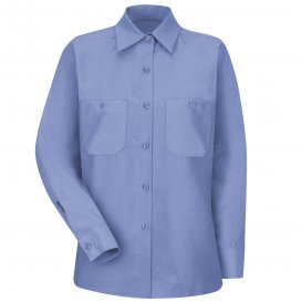 Red Kap SP13 Women's Industrial Work Shirt - Long Sleeve - Light Blue | FullSource.com