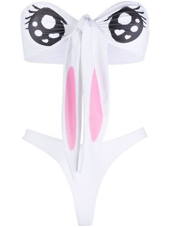 Gcds Bunny Print Bikini - Farfetch