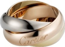 CRB4052800 - Trinity ring, LM - White gold, yellow gold, pink gold - Cartier