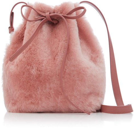 Mini Shearling Bucket Handbag