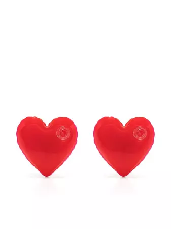 Moschino Heart Motif Statement Earring - Farfetch