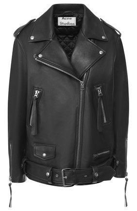 Женская хаки кожаная куртка с поясом ACNE STUDIOS — купить за 127500 руб. в интернет-магазине ЦУМ, арт. A70004