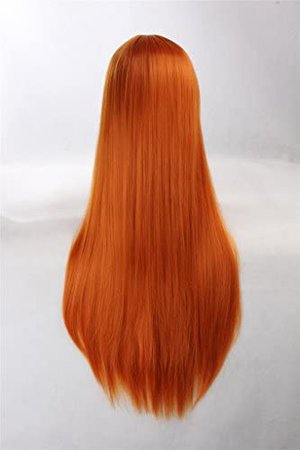 emo orange straight hair wigs - Google Search