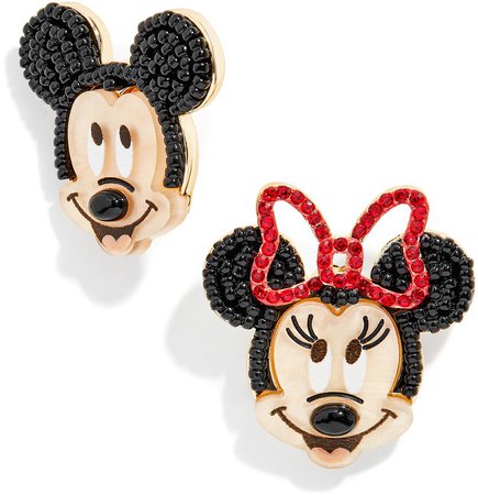 Disney(R) Minnie Mouse & Mickey Mouse Mismatched Stud Earrings