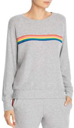 Rainbow-Stripe Sweatshirt