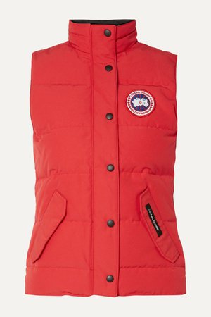 $450 Red Freestyle quilted shell down vest | Canada Goose | NET-A-PORTER