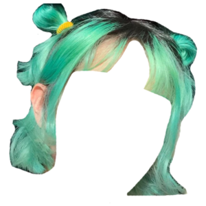 Minty Green Hair PNG