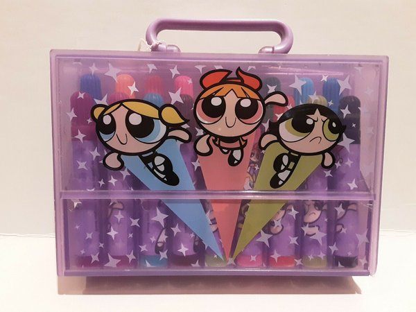 VINTAGE 1999 POWERPUFF Girl Markers and Marker Box - $24.99 | PicClick