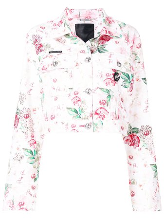 Philipp Plein rose printed jacket $1,201 - Shop SS19 Online - Fast Delivery, Price