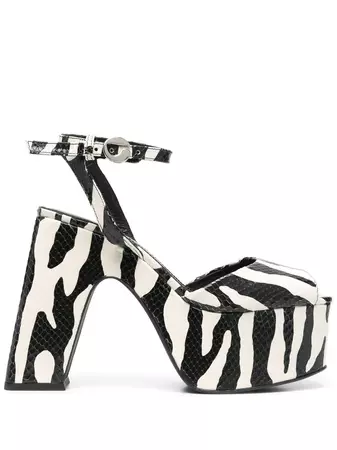 Coperni zebra-print platform-sole Sandals - Farfetch