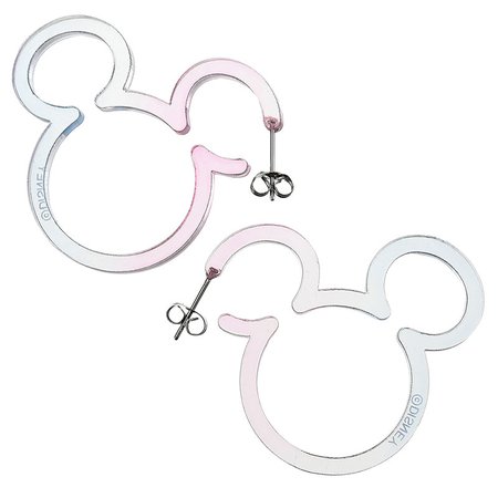 [Official] Disney Store | Mickey Earrings Icon Gradation Clear