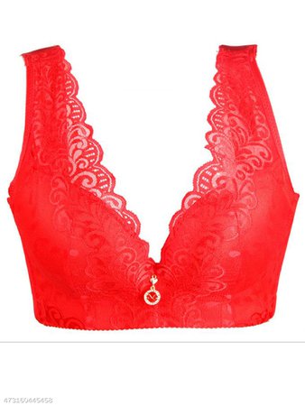 Plus Size Sexy Lace Gather Wearable Bra - fashionMia.com
