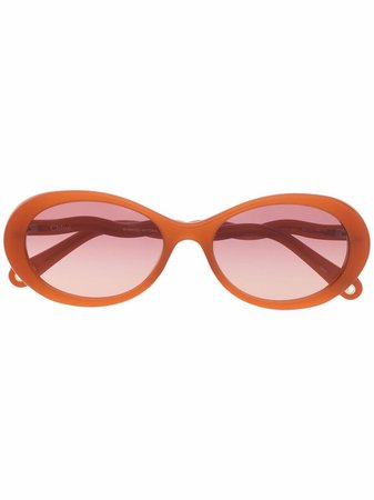 Chloé Eyewear CH0088S oval-frame Sunglasses - Farfetch