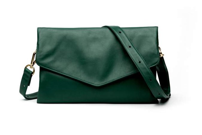 Holly & Tanager - Explorer Crossbody Clutch In Emerald