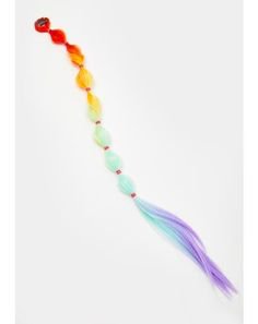 rainbow hair clipin extension