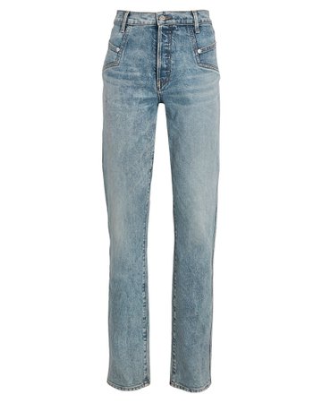 Veronica Beard Ryleigh High-Rise Straight-Leg Jeans | INTERMIX®