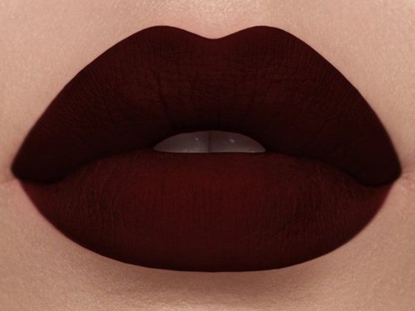 Maroon lipstick
