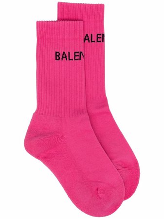 Balenciaga logo-print Tennis Socks - Farfetch