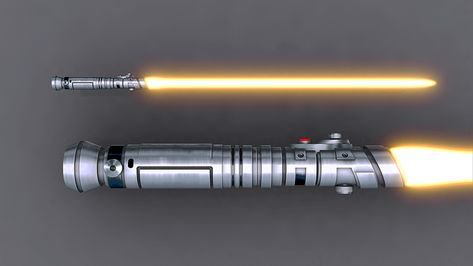 gold lightsaber | Lightsaber, Star wars light saber, Lightsaber hilt