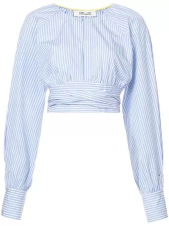 Dvf Diane Von Furstenberg Cropped-Bluse Mit Betonter Taille
