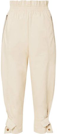 Frankie Shop - Xenia Faux-leather Tapered Pants - Cream
