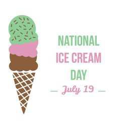 National Ice Cream Day Sign - Pinterest