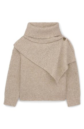 Thakoon Women's Turtleneck Scarf Sweater | Nordstrom