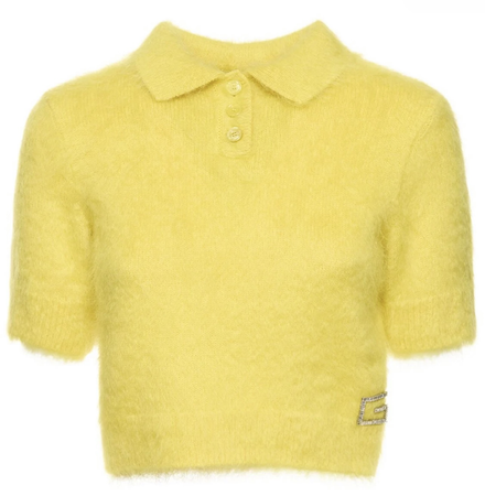 Cropped wool blend polo sweater $ 1650.00 |Gucci